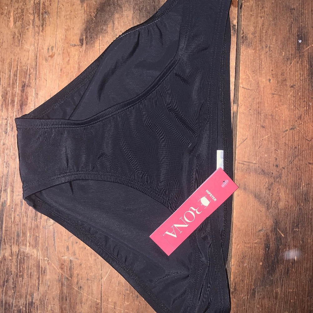 black bathing suit bottoms